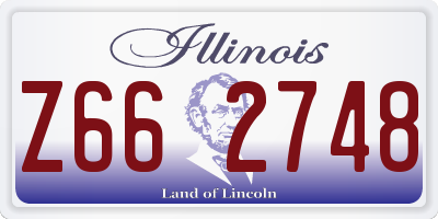IL license plate Z662748