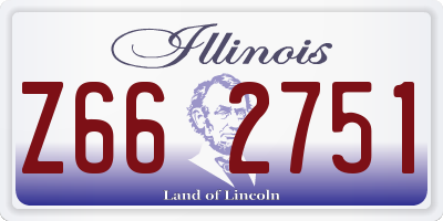 IL license plate Z662751