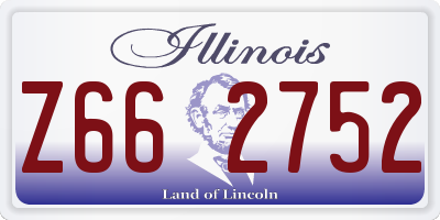 IL license plate Z662752