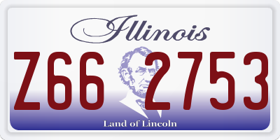 IL license plate Z662753