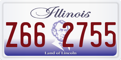 IL license plate Z662755