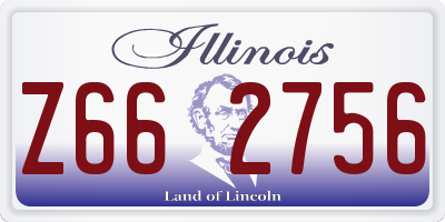IL license plate Z662756
