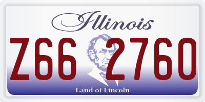 IL license plate Z662760
