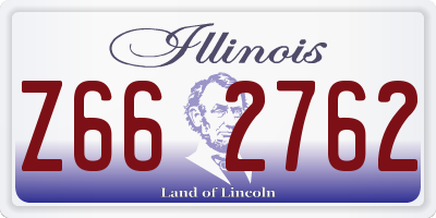 IL license plate Z662762