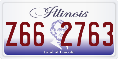 IL license plate Z662763