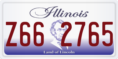 IL license plate Z662765