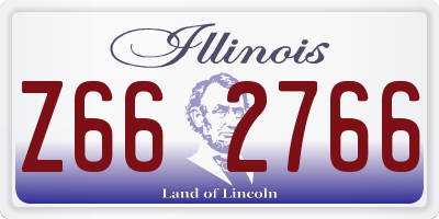 IL license plate Z662766