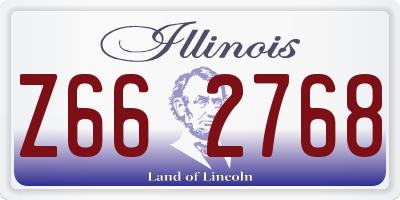 IL license plate Z662768