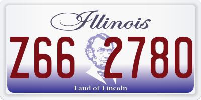 IL license plate Z662780