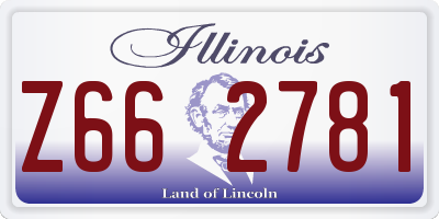 IL license plate Z662781