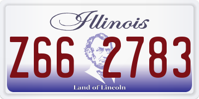 IL license plate Z662783