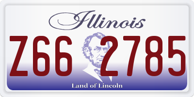 IL license plate Z662785