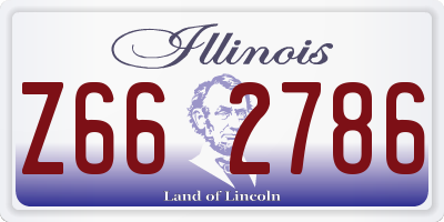 IL license plate Z662786