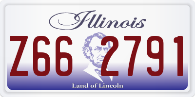 IL license plate Z662791