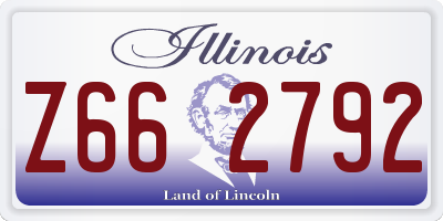 IL license plate Z662792