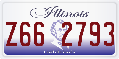 IL license plate Z662793