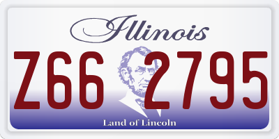 IL license plate Z662795