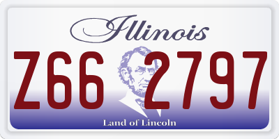 IL license plate Z662797