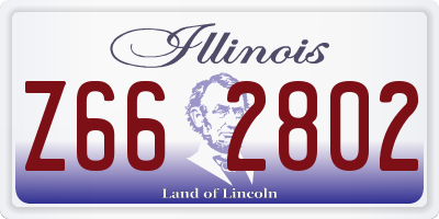 IL license plate Z662802