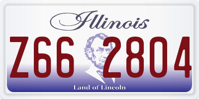 IL license plate Z662804