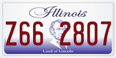 IL license plate Z662807