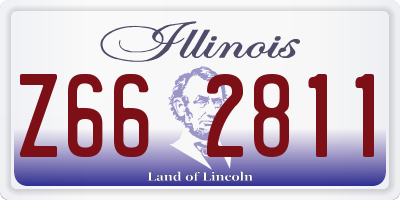 IL license plate Z662811
