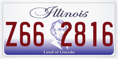 IL license plate Z662816