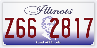 IL license plate Z662817