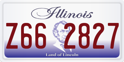 IL license plate Z662827