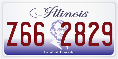 IL license plate Z662829