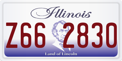 IL license plate Z662830