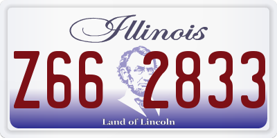 IL license plate Z662833