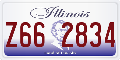 IL license plate Z662834