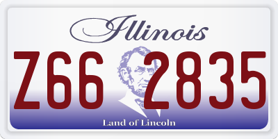 IL license plate Z662835