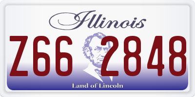IL license plate Z662848