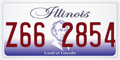 IL license plate Z662854