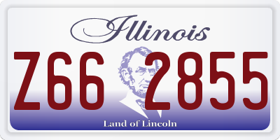 IL license plate Z662855