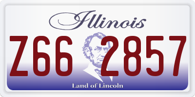 IL license plate Z662857