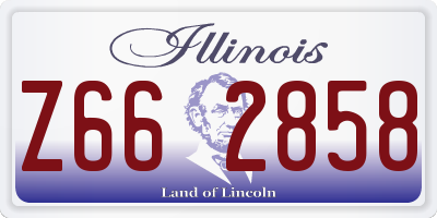 IL license plate Z662858