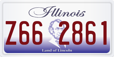 IL license plate Z662861