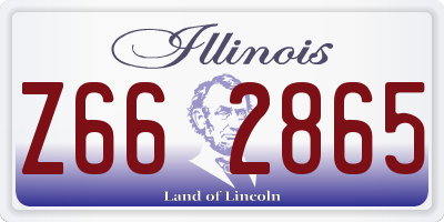 IL license plate Z662865