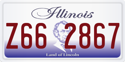 IL license plate Z662867