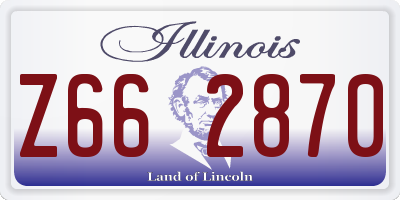 IL license plate Z662870