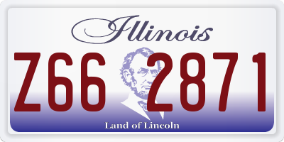 IL license plate Z662871