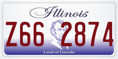 IL license plate Z662874