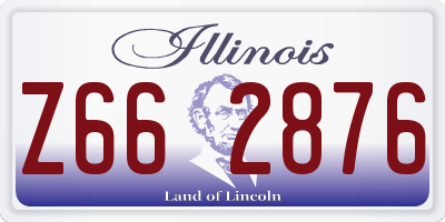 IL license plate Z662876