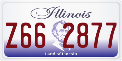 IL license plate Z662877