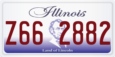 IL license plate Z662882