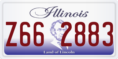IL license plate Z662883