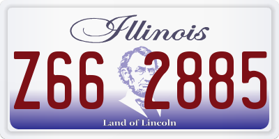 IL license plate Z662885